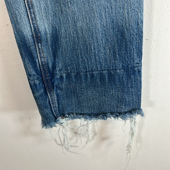 Vice Denim MILF Distressed High Waisted Frayed Hemline Womens Size 31 Blue Jeans - Picture 6 of 15